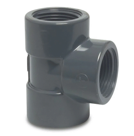 [96057] Druk PVC T-stuk 3/4 - 90°