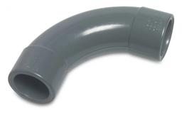 [51628] Druk PVC lange bocht 63mm - 90°