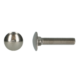 [54560] Houtbout DIN603/555 inox M6x30mm (6st)