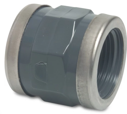 [57592] Druk PVC mof 6/4 m/verstevigingsring