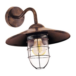 [66544] BUITENVERLICHTING MELGOA WANDLAMP KOPERKLEURIG