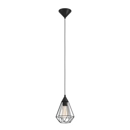 [66545] Eglo Tarbes hanglamp 175mm 1x E27 zwart