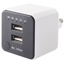 [68304] USB-LADER 2XUSB 2,4A + TIMER