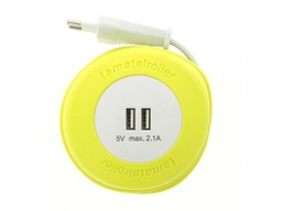 [68307] VERLENGSNOER OPROLBAAR 2M 2XUSB FLUO