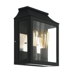 [74711] Eglo Soncino wandlamp voor buiten 2x E27 zwart