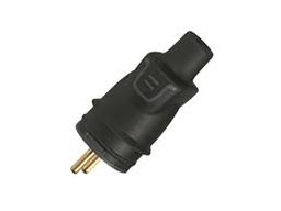 [78987] Legrand rubber stekker 2P + A IP44 zwart